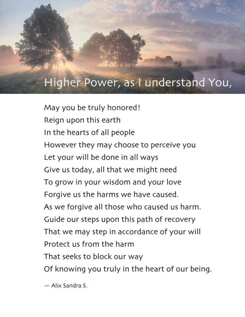 Higher Power Prayer