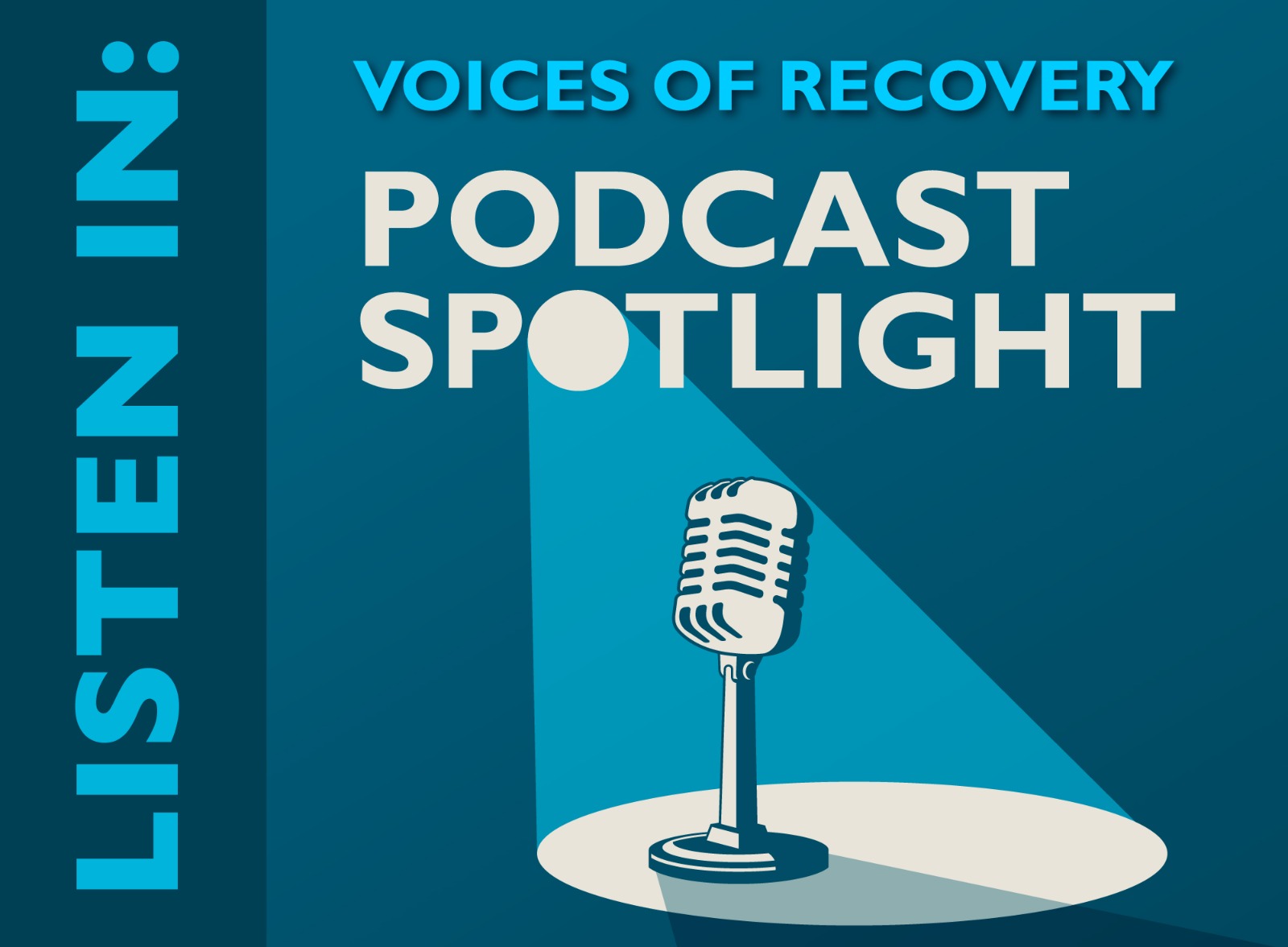 Microphone with a spotlight on it