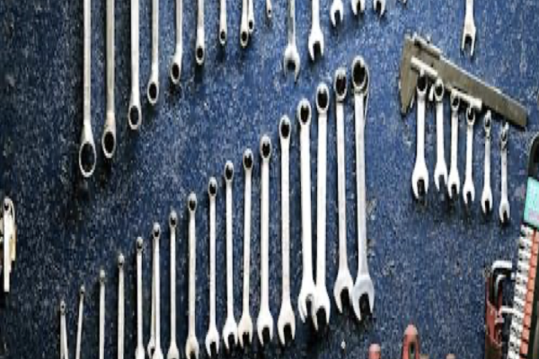 Tools hanging on a wall
